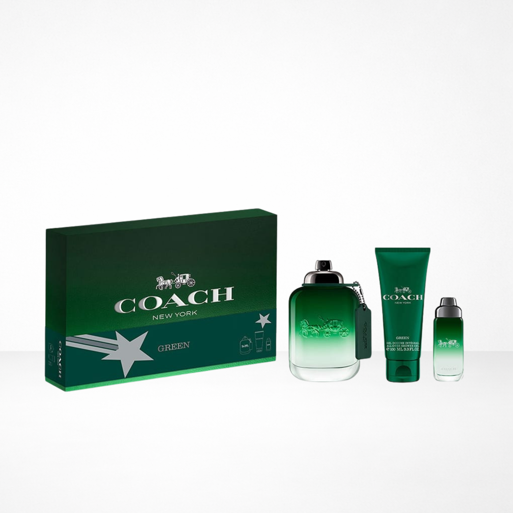 Coach Green EDT Estuche 3pz-Hombre